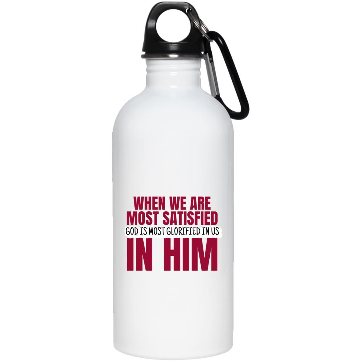 God is Most Glorified (20oz Steel Water Bottle) - SDG Clothing