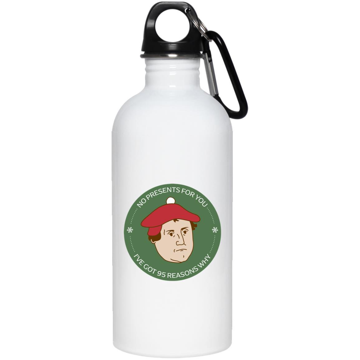 Santa Luther (20oz Steel Water Bottle) - SDG Clothing