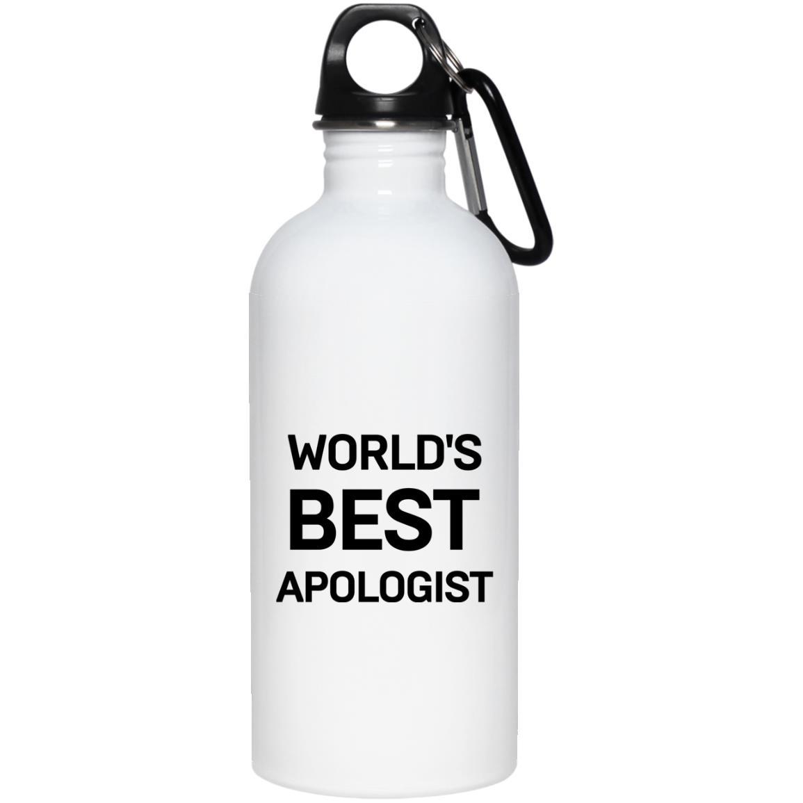 Worlds Best Apologist (20oz Steel Water Bottle) - SDG Clothing