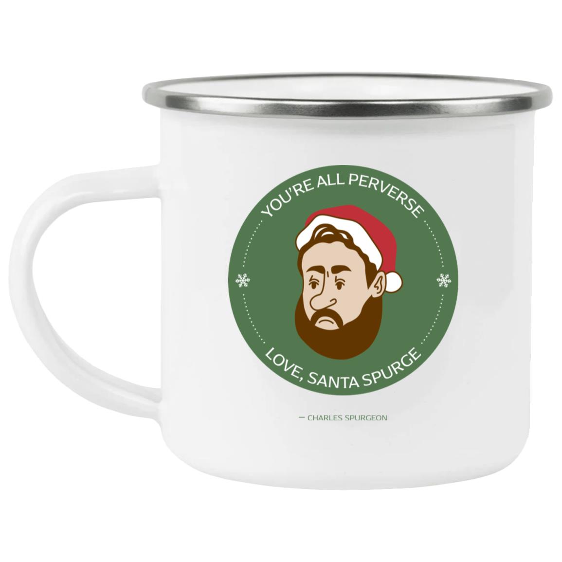 Santa Spurgeon (12oz Enamel Camping Mug)
