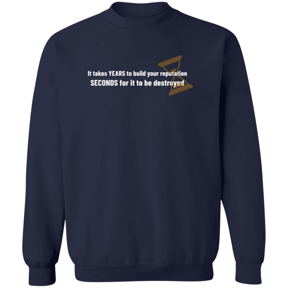 Years to Build, Seconds to Destroy (Unisex Sweatshirt)