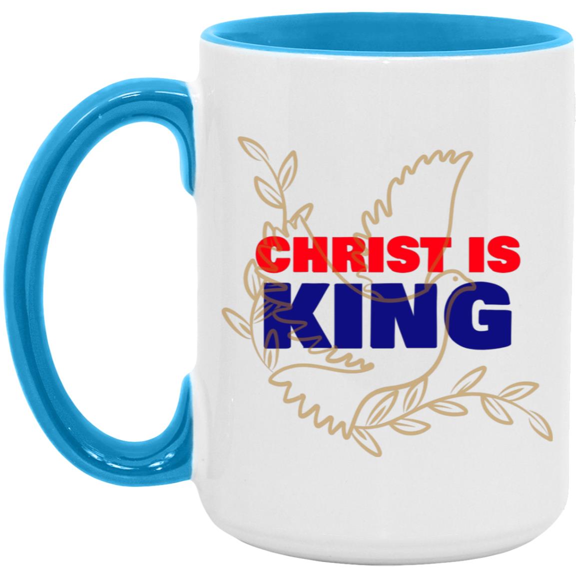 Christ is King (Dove) (11/15oz Colored Accent Mug)