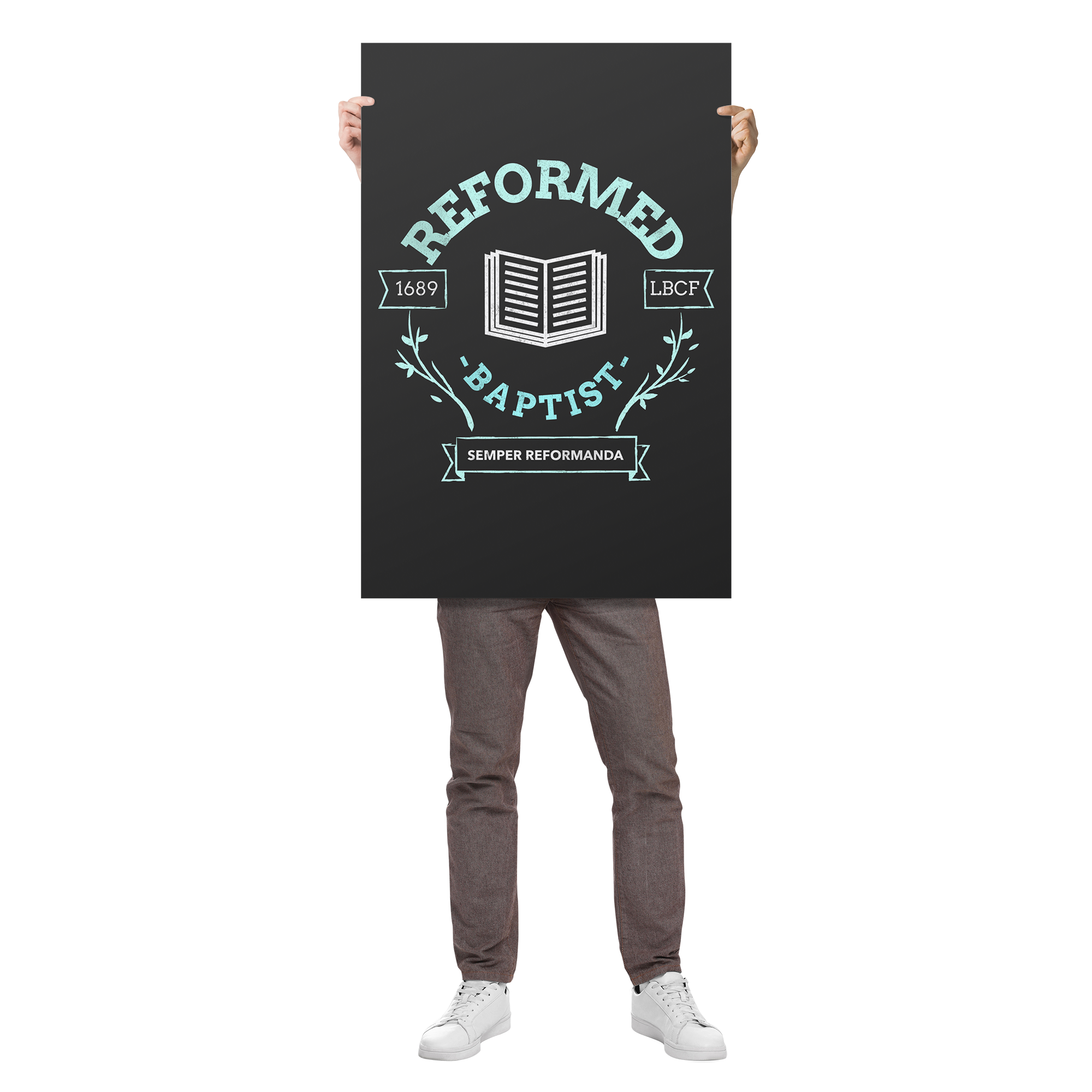 Reformed_Baptist_Premium_Wall_Poster_24x36_Man_Holding_V_Mockup.png