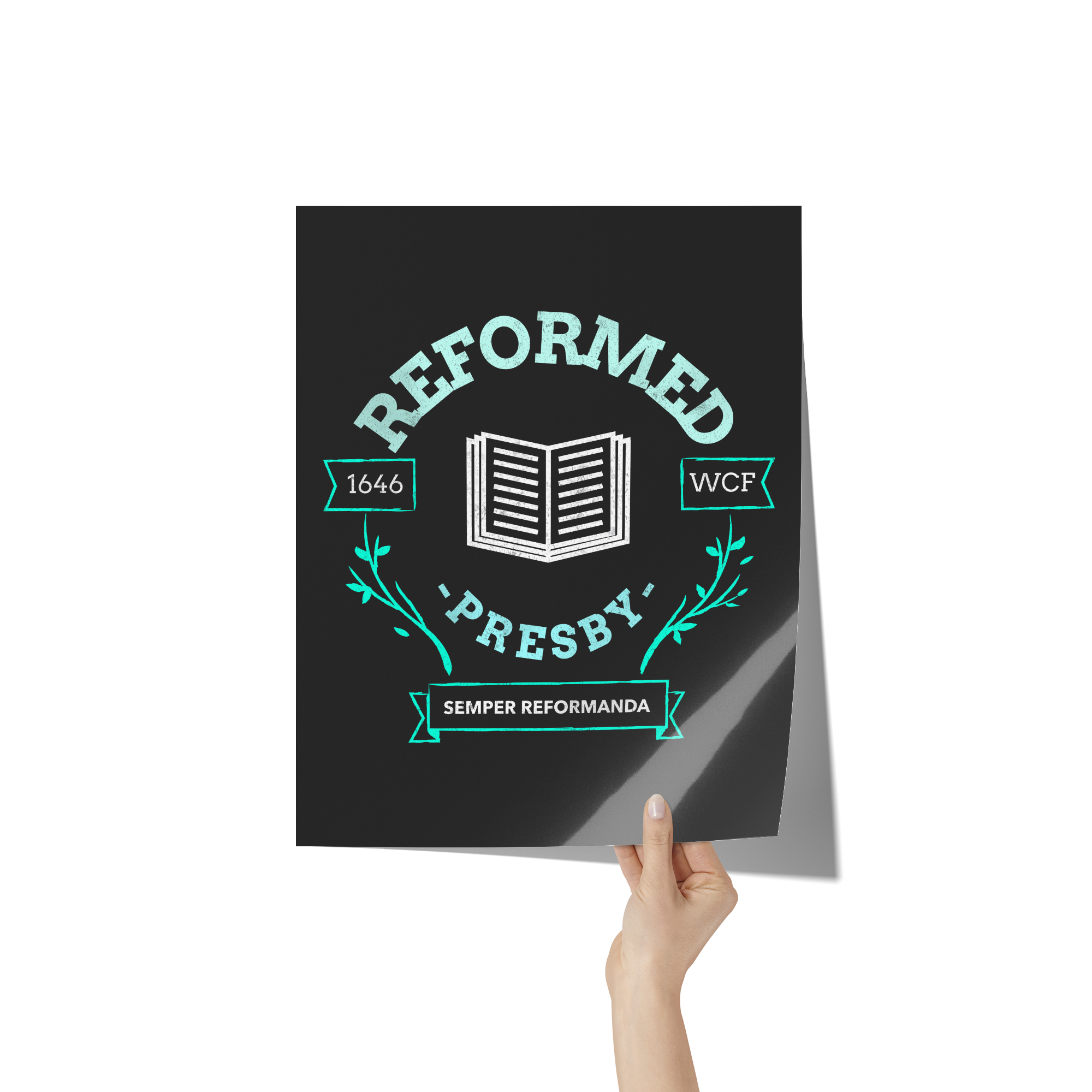 Reformed_Presbyterian_Premium_Wall_Post_11x14_Hand_V_Mockup.png