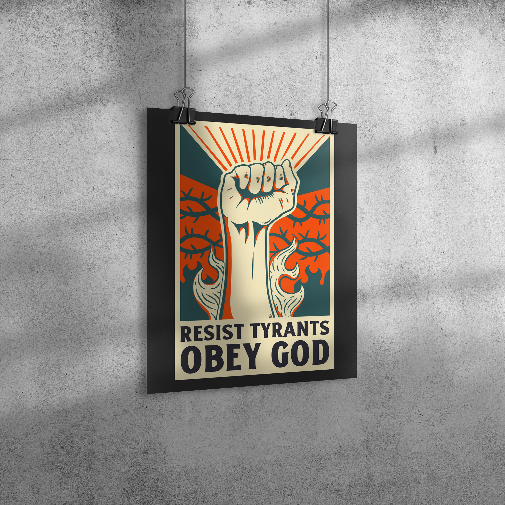 Resist_Tyrants_Premium_Wall_Poster_11x14_Angle_V_Mockup.png