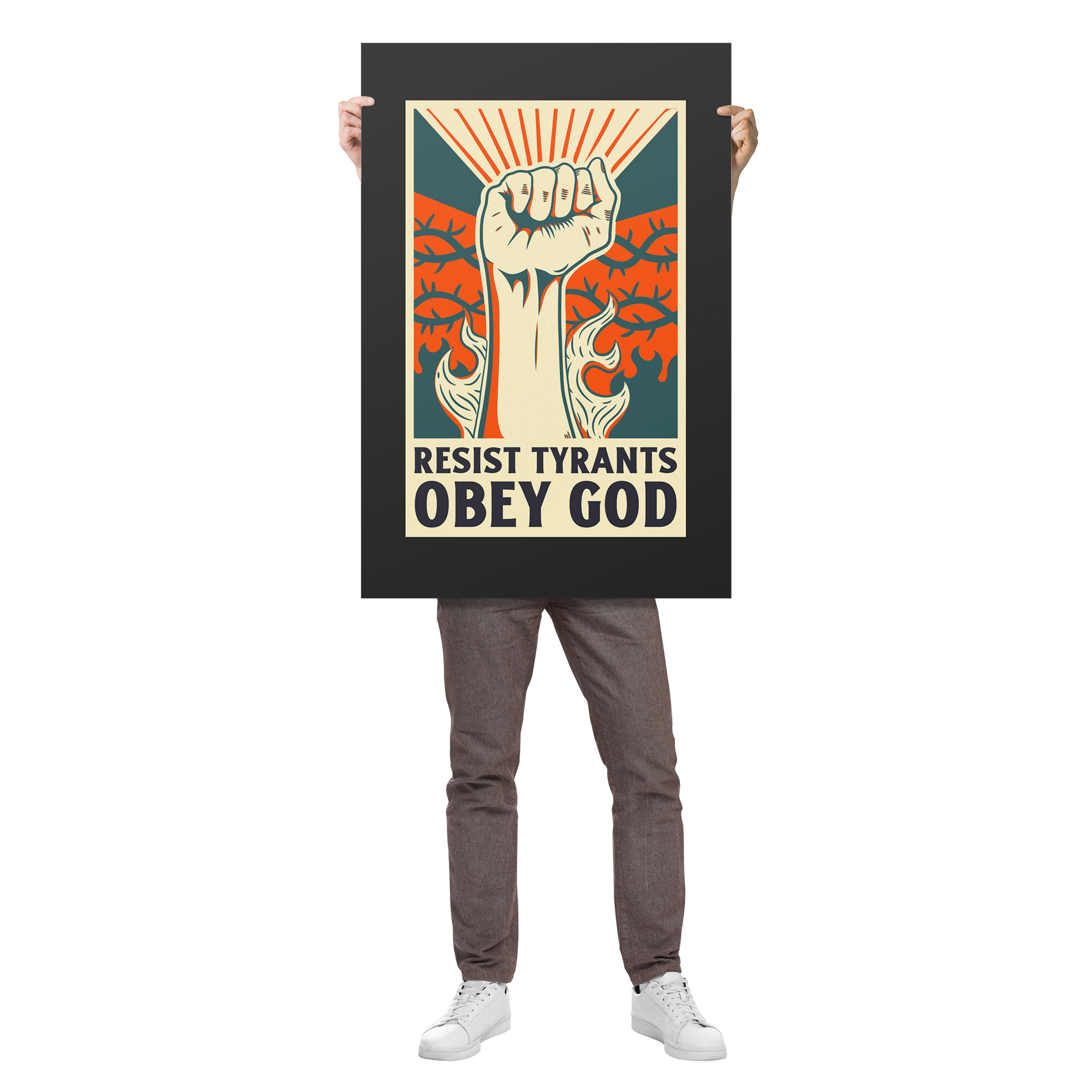 Resist_Tyrants_Premium_Wall_Poster_24x36_Man_Holding_V_Mockup.png