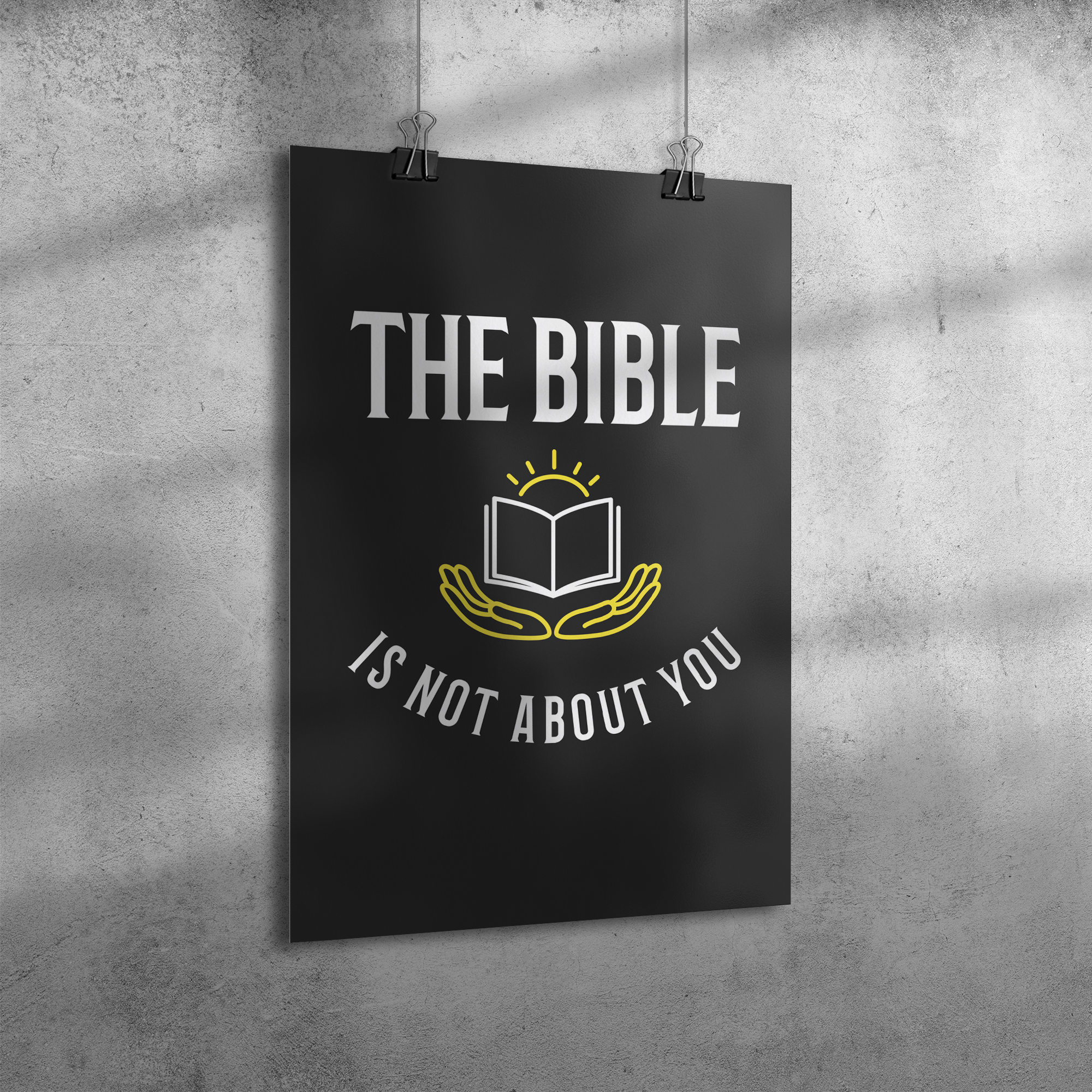 The_Bible_is_Not_About_You_Premium_Wall_12x18_Angle_V_Mockup.png