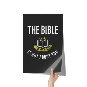 The_Bible_is_Not_About_You_Premium_Wall_12x18_Hand_V_Mockup.png