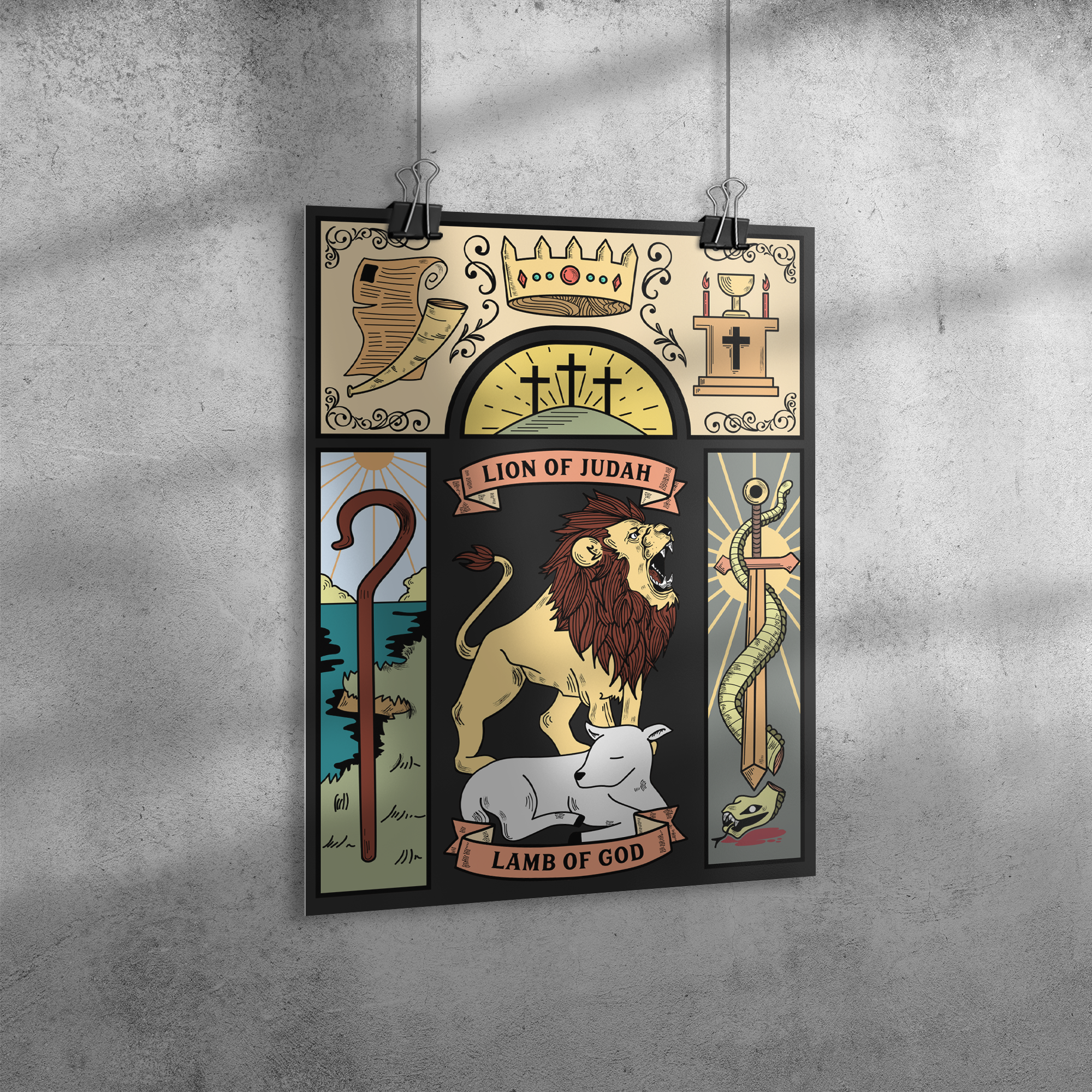 The_Lion_and_the_Lamb_Premium_Wall_Post_18x24_Angle_V_Mockup.png