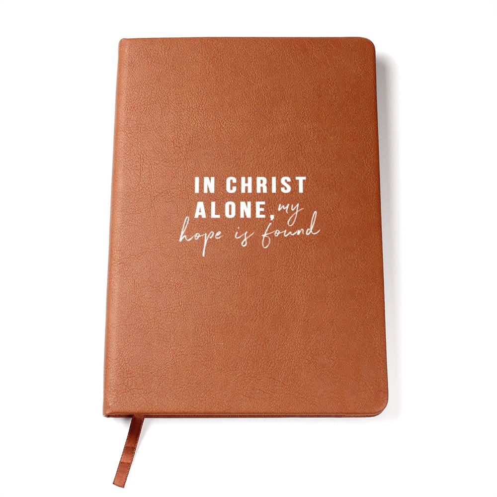 In Christ Alone (Premium Leather Journal)