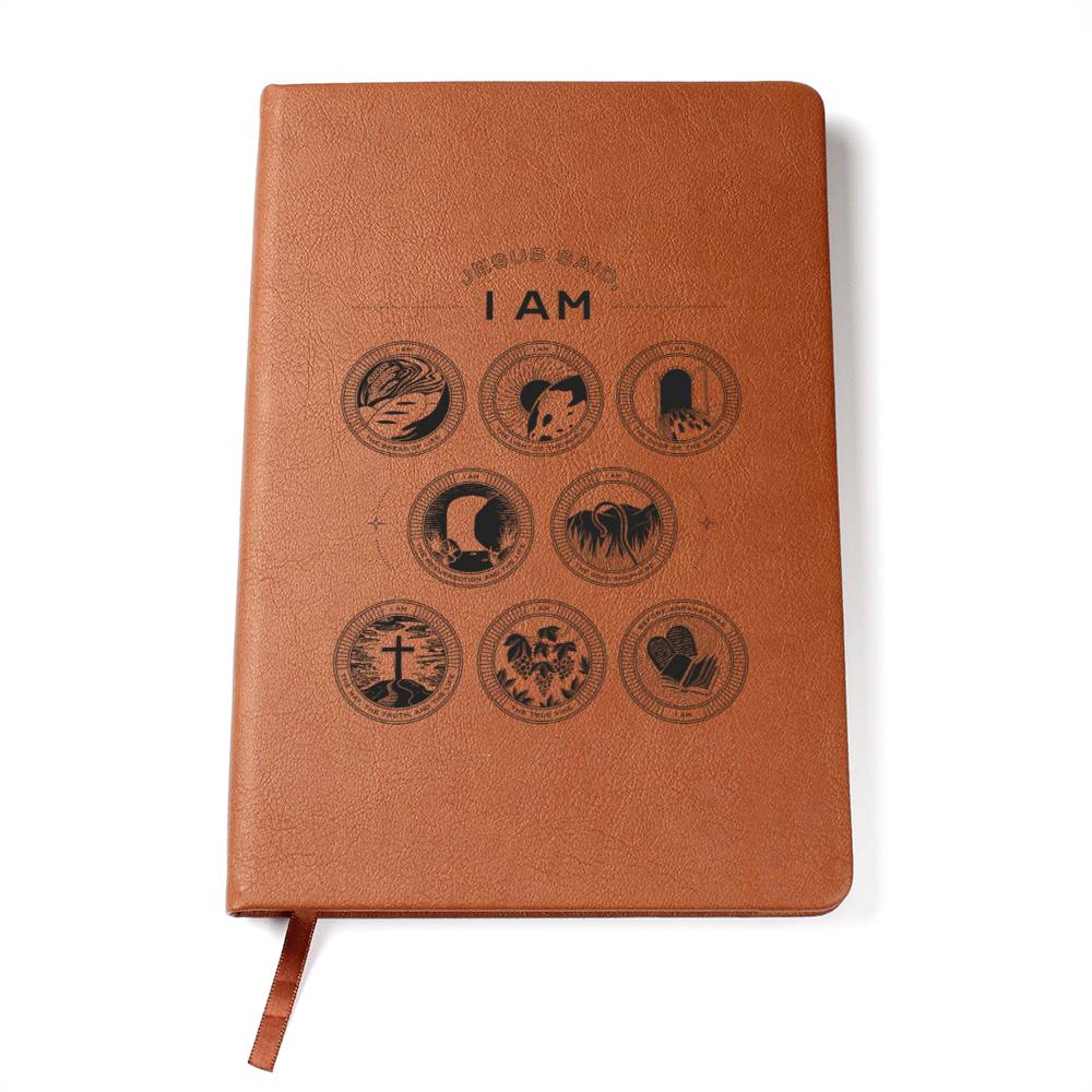 Jesus Said I Am - Black Print (Premium Leather Journal)