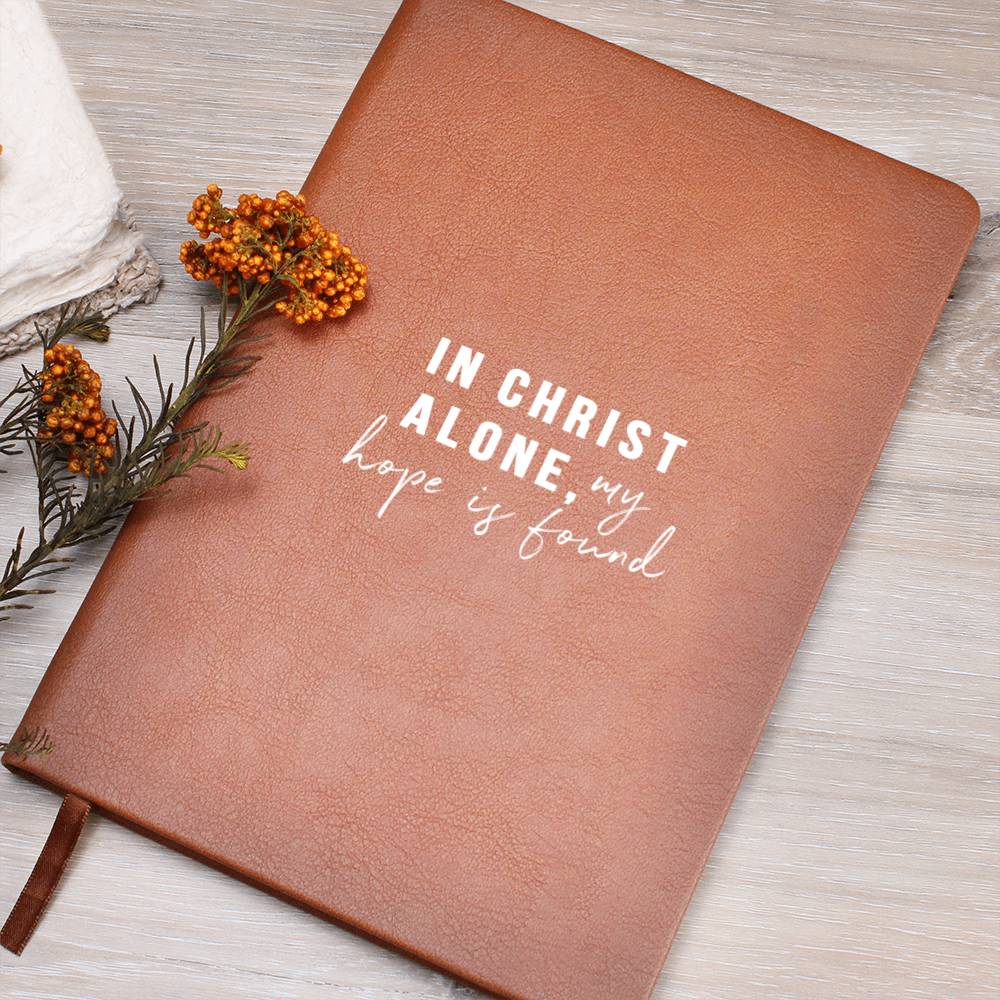 In Christ Alone (Premium Leather Journal)