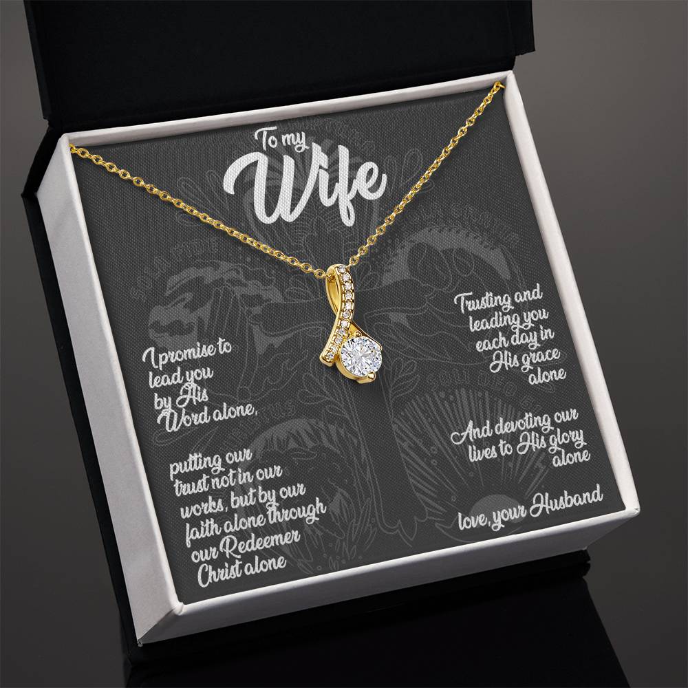 To My Wife - 5 Solas (Premium Knot Necklace)