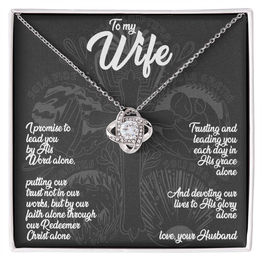 To My Wife - 5 Solas (Premium Bond Necklace)