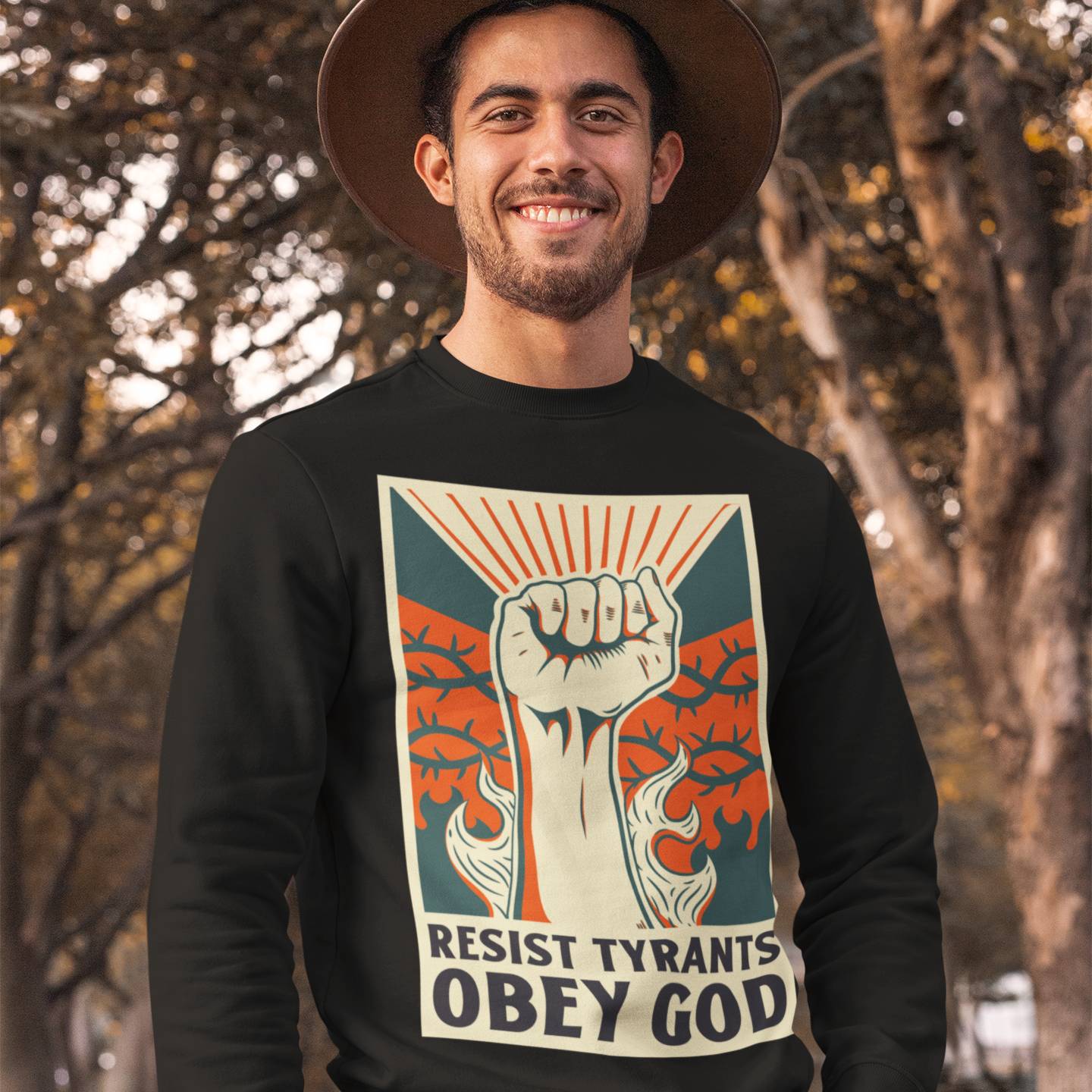 Resist Tyrants, Obey God [Alternate] (Unisex Sweatshirt)