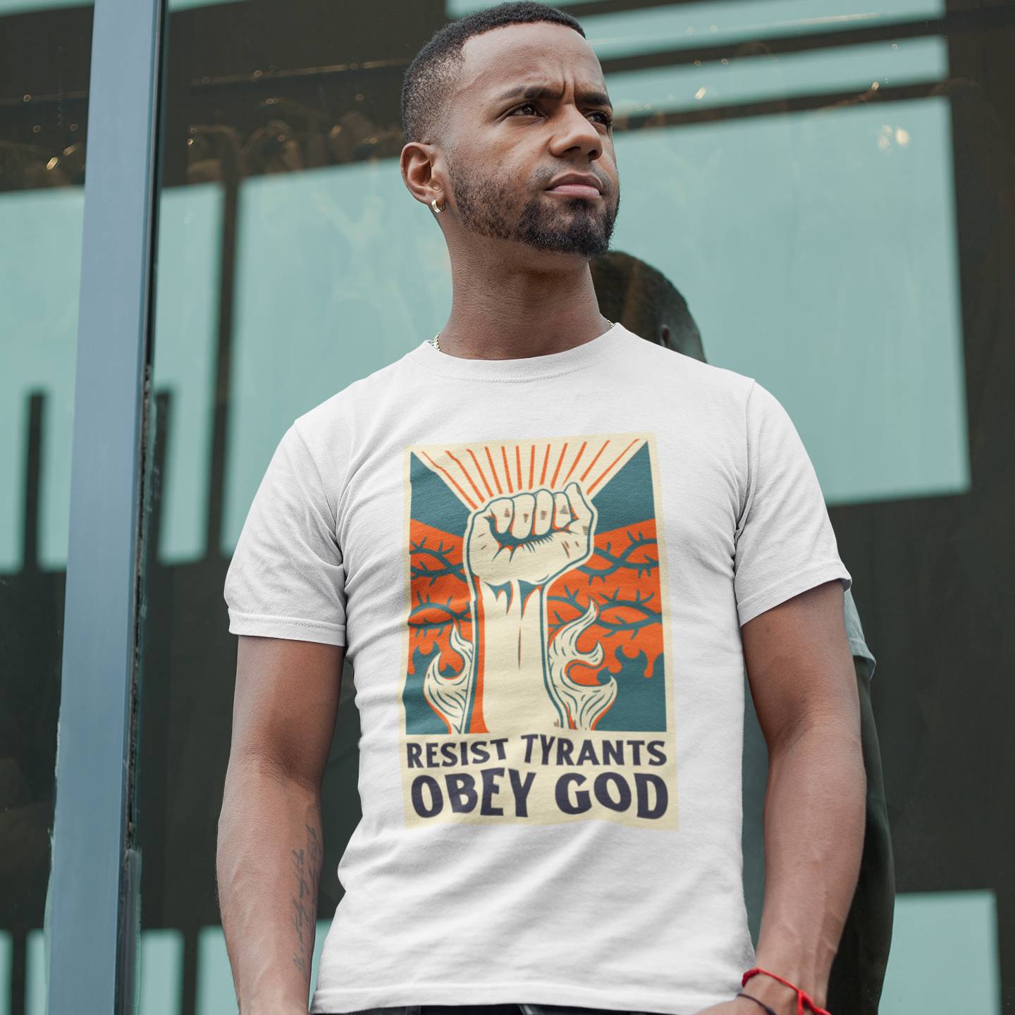 Resist Tyrants, Obey God [Alternate] (Unisex Tee)