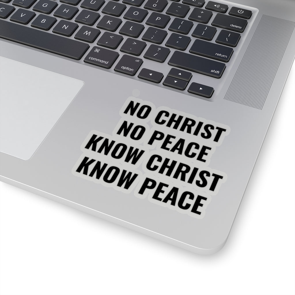 No Christ, No Peace (Sticker)