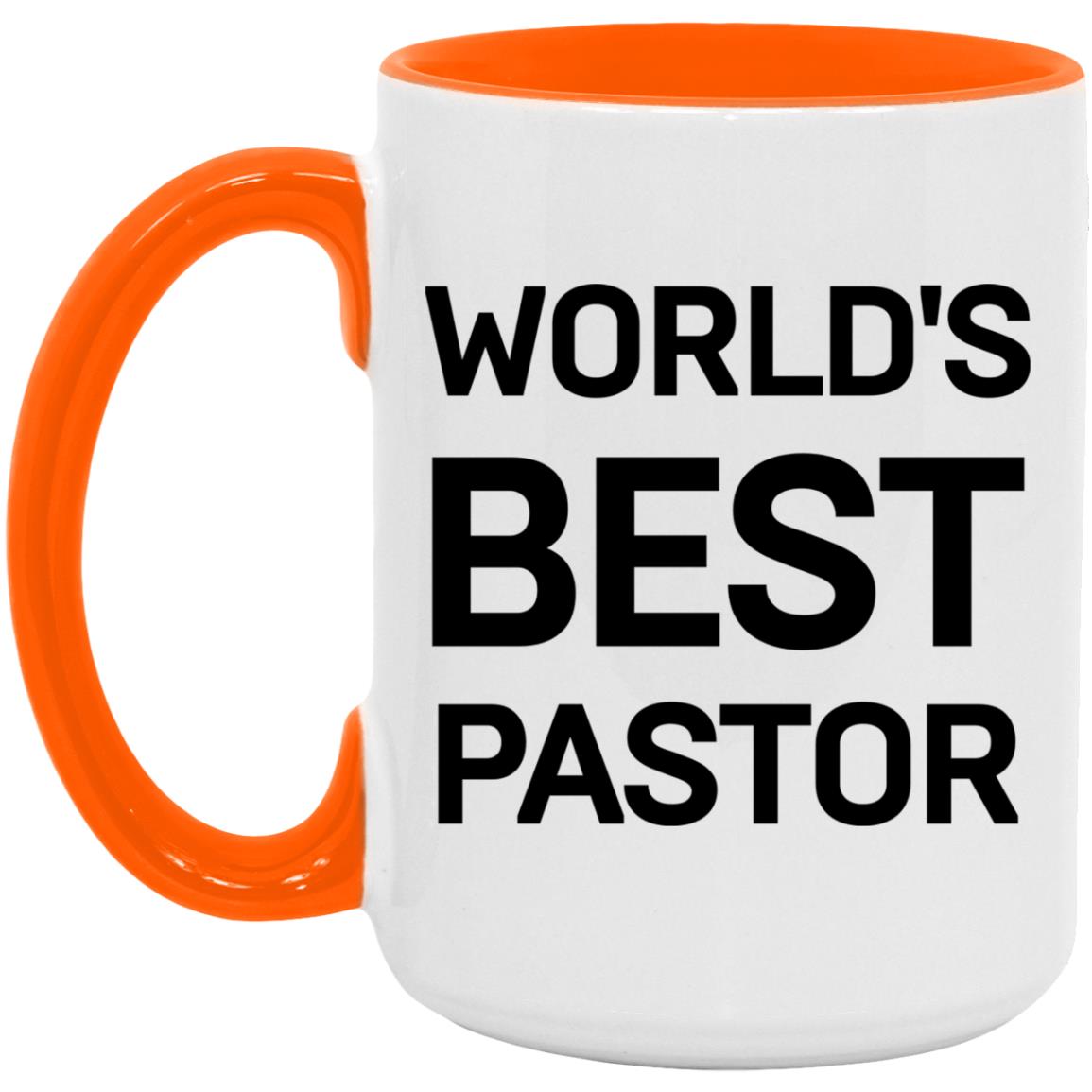 World's Best Pastor (11/15oz Accent Mug)