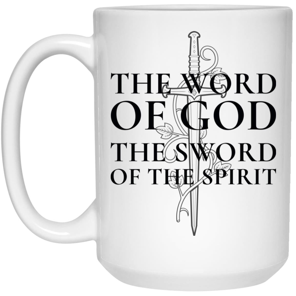 Word of God - Sword of the Spirit (11/15oz Black & White Mug)