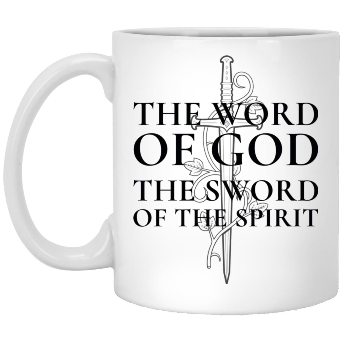 Word of God - Sword of the Spirit (11/15oz Black & White Mug)