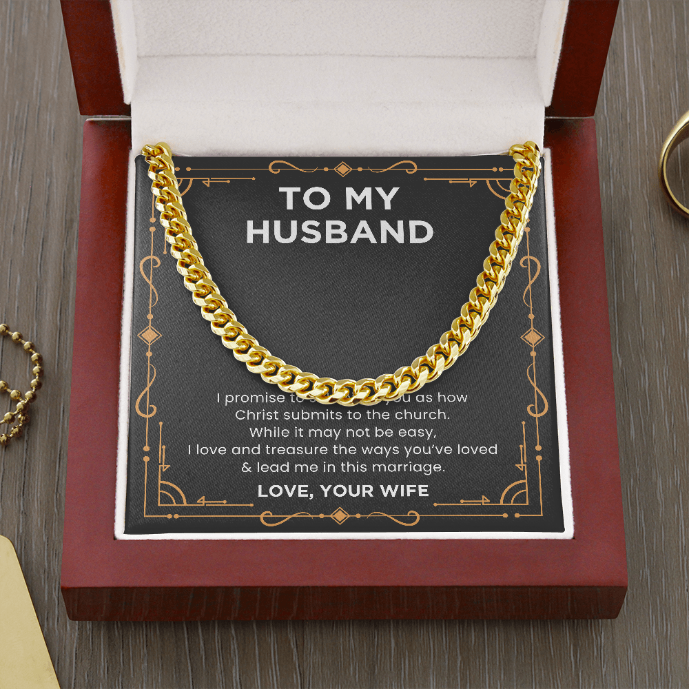 To My Husband (Link Necklace)