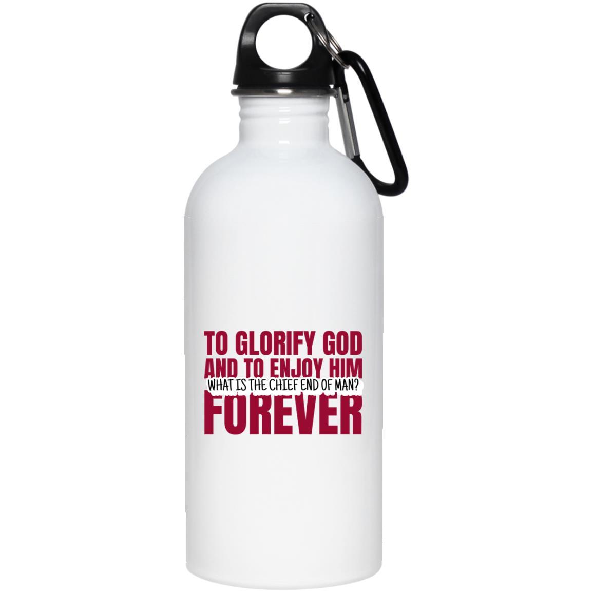 Chief End of Man (20oz Steel Water Bottle) - SDG Clothing