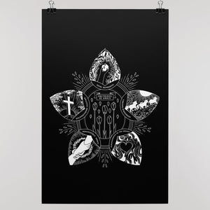 "Doctrines of Grace" Wall Poster (B&W) - SDG Clothing