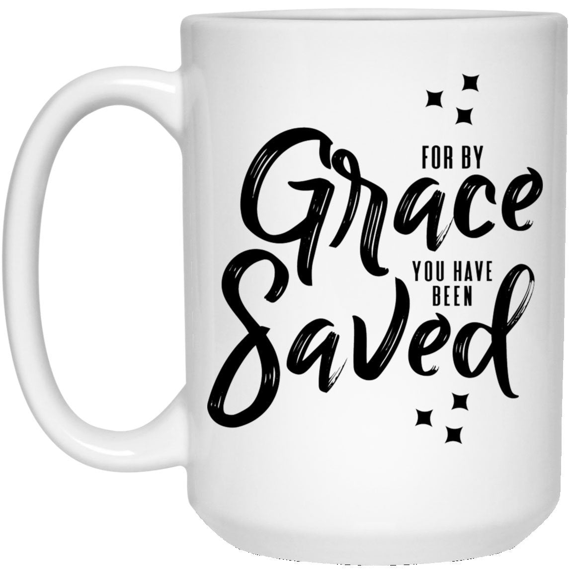 For by Grace (11/15oz Black & White Mug) - SDG Clothing