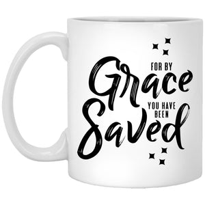 For by Grace (11/15oz Black & White Mug) - SDG Clothing