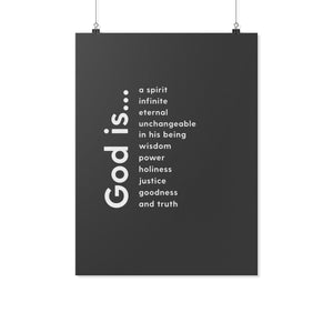 God Is... (Wall Poster) - SDG Clothing