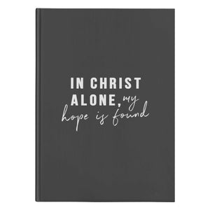 In Christ Alone (150 Page Hardcover Journal) - SDG Clothing