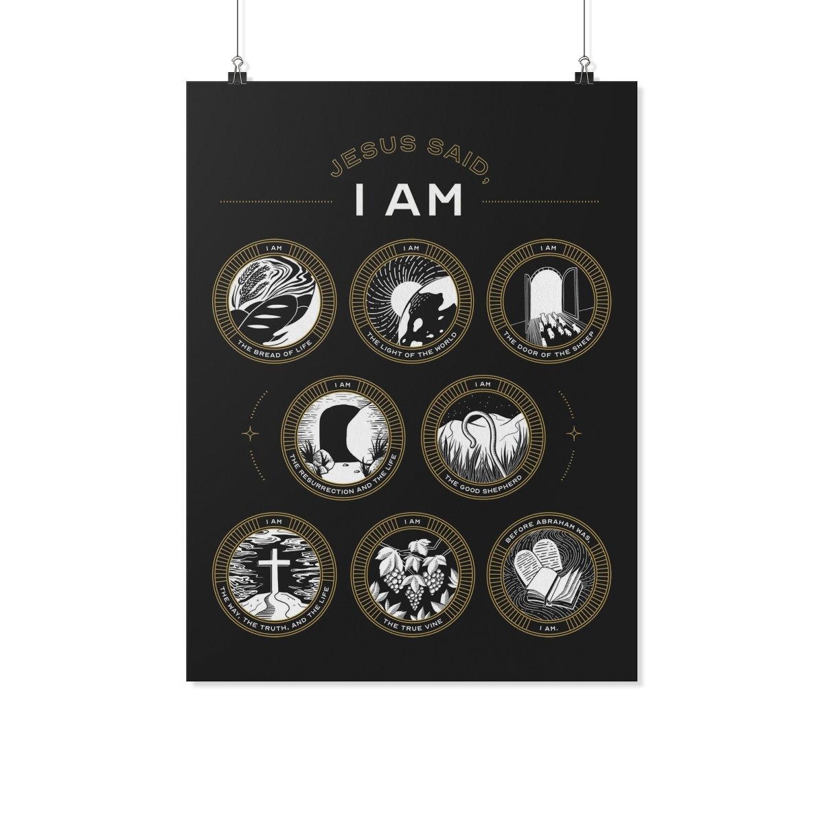 Jesus Said I Am (Multi-Color Wall Poster) - SDG Clothing