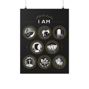 Jesus Said I Am (Multi-Color Wall Poster) - SDG Clothing