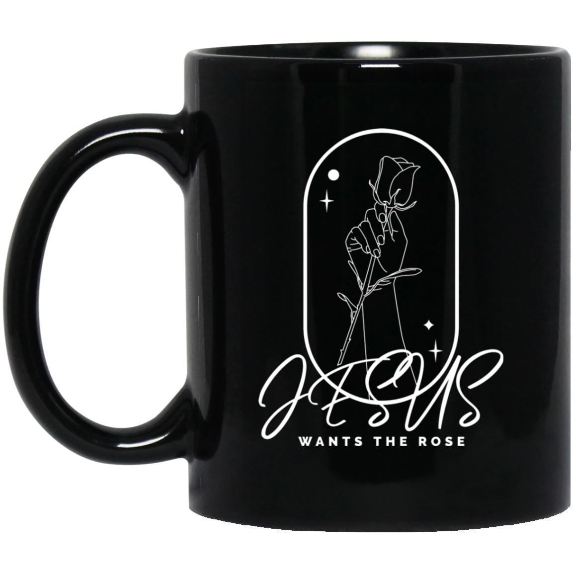 Jesus Wants the Rose (11/15oz Black & White Mug) - SDG Clothing