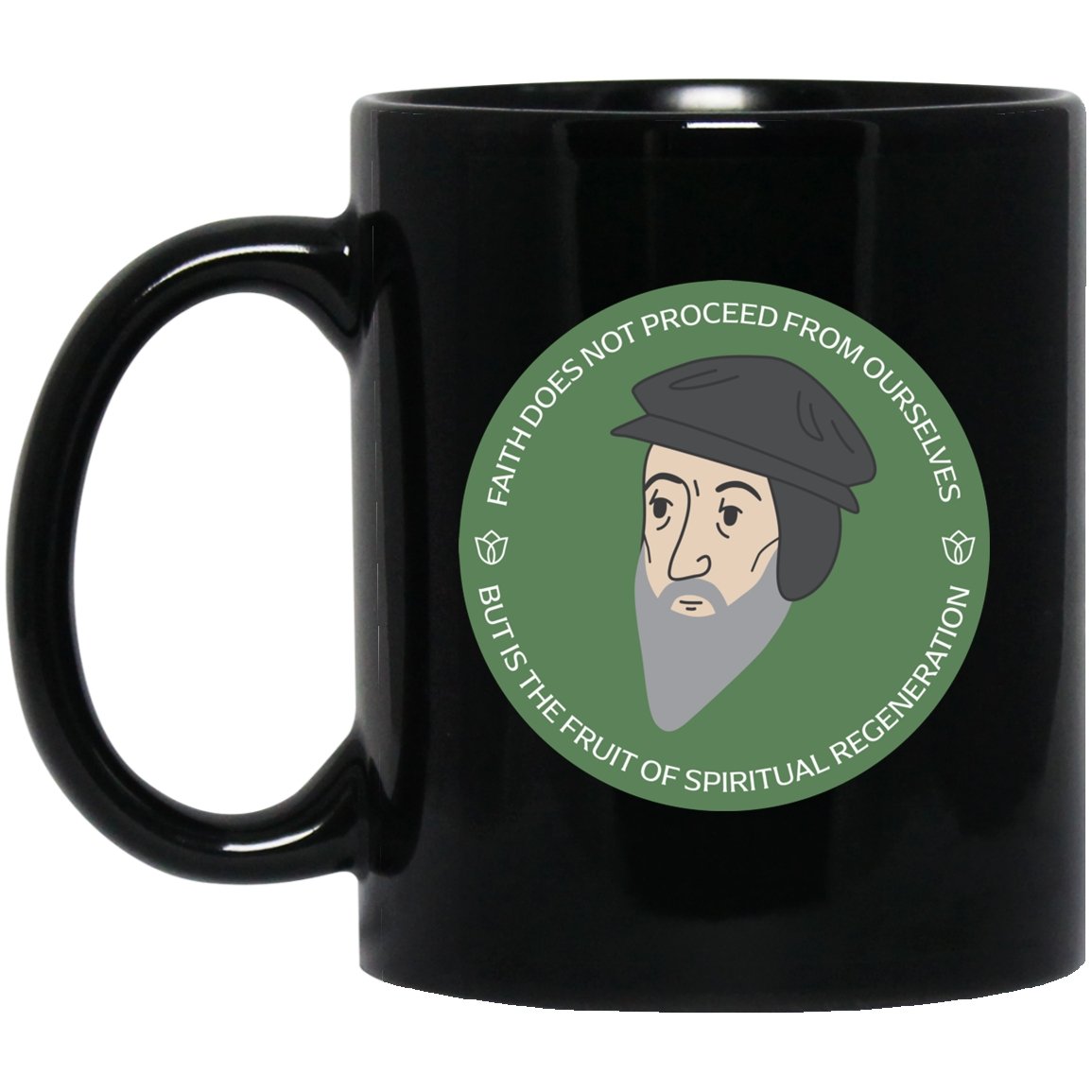 John Calvin (11/15oz Black & White Mug) - SDG Clothing