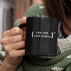 Love God, Love People (11/15oz Black & White Mug) - SDG Clothing