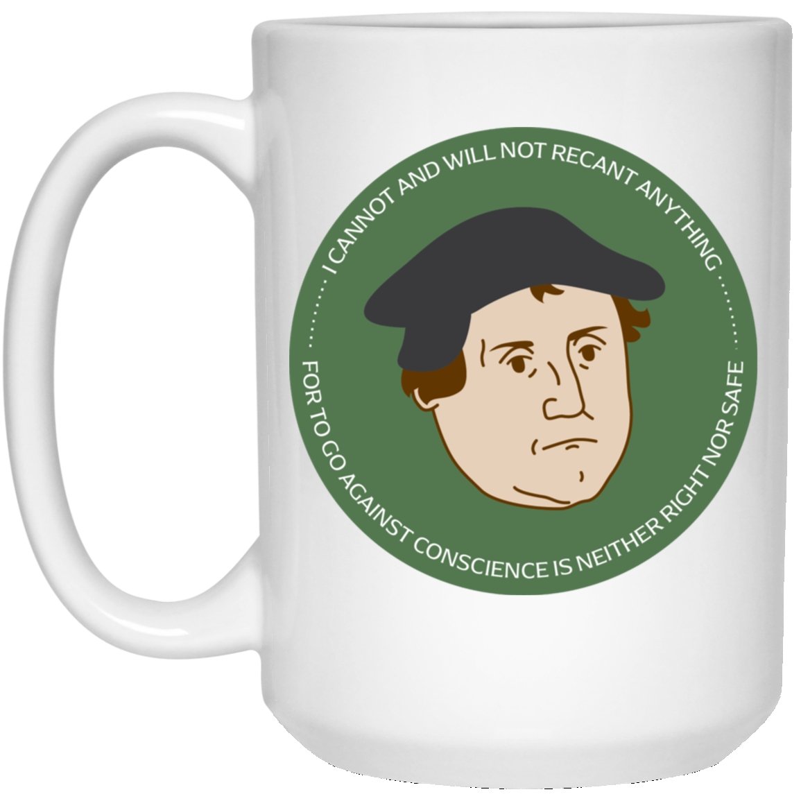 Martin Luther (11/15oz Black & White Mug) - SDG Clothing