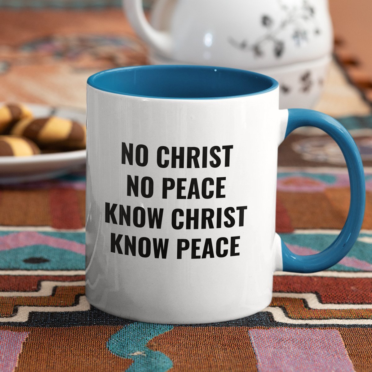 No Christ No Peace (11/15oz Accent Mug)