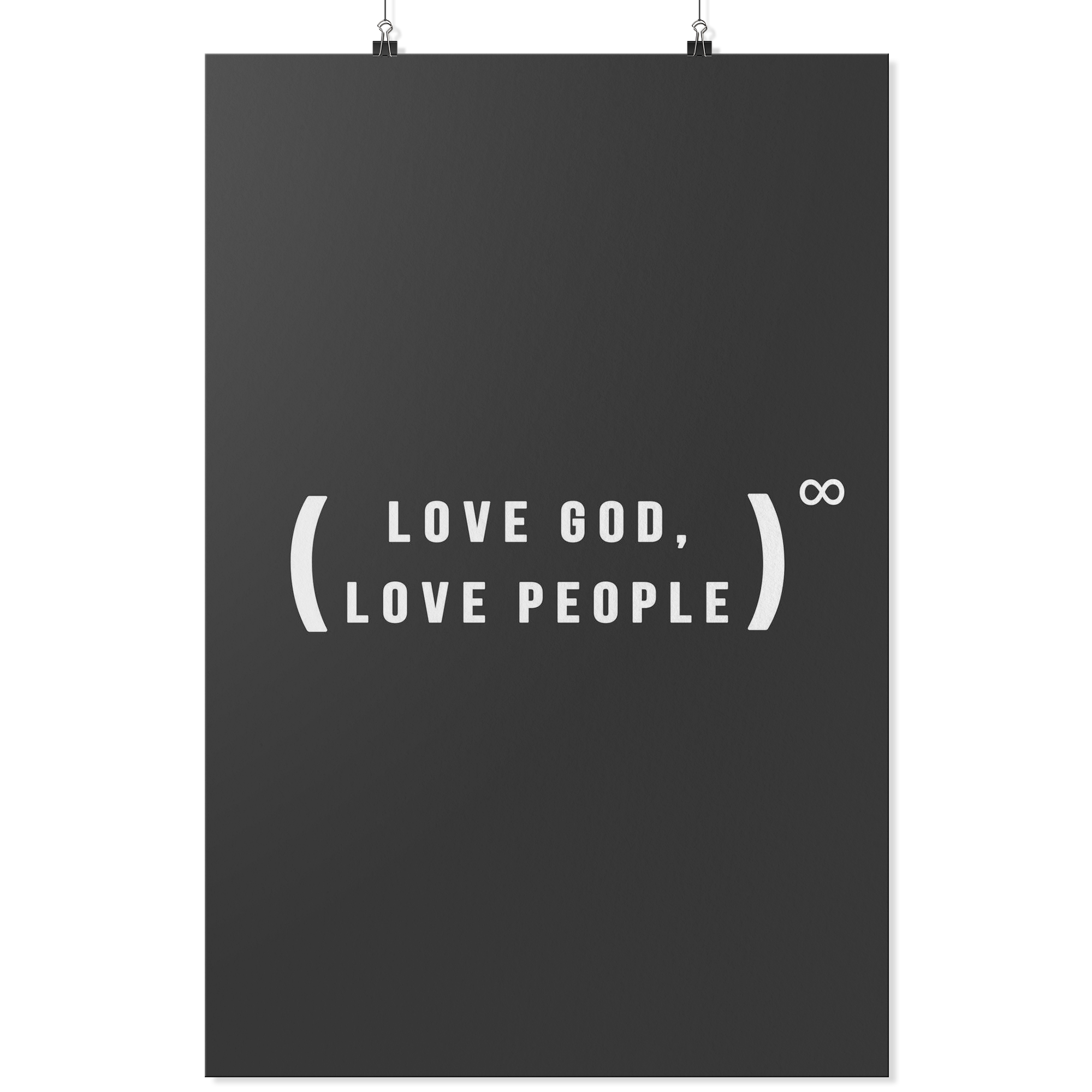 Love God, Love People (Wall Poster)