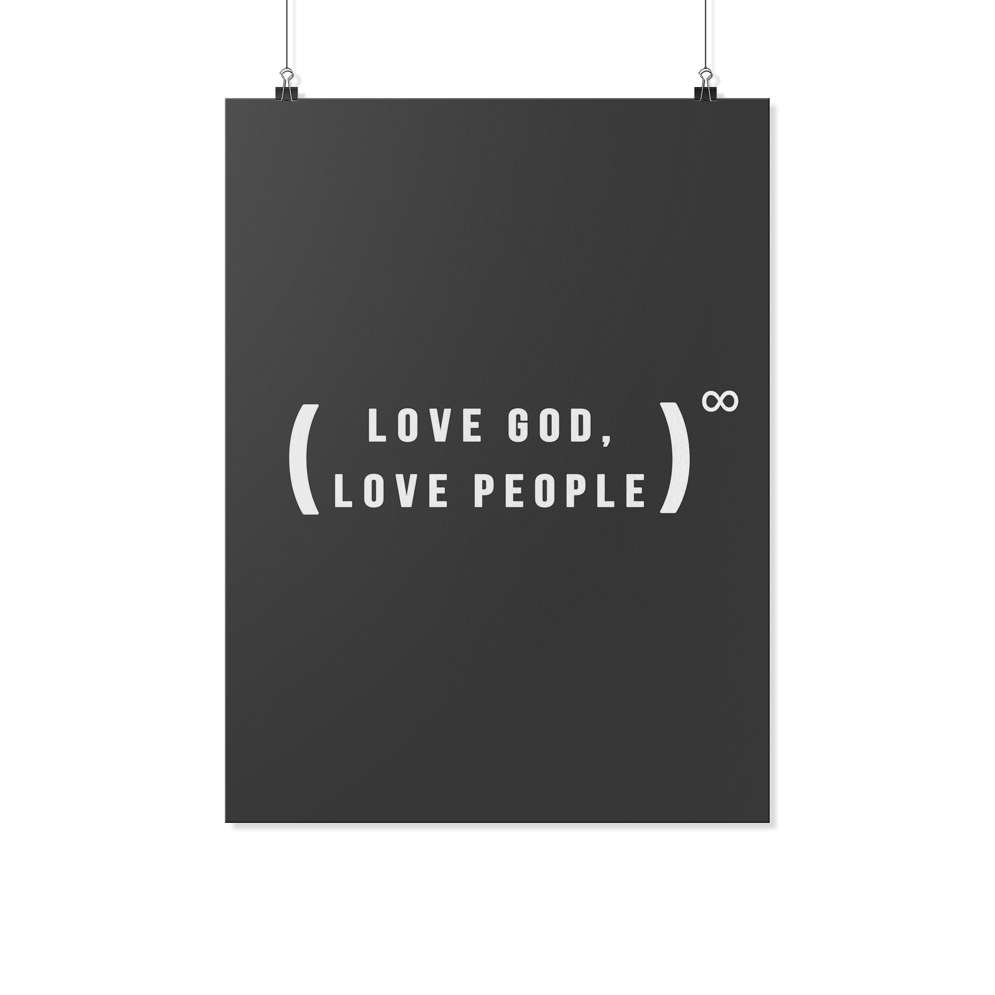 Love God, Love People (Wall Poster)