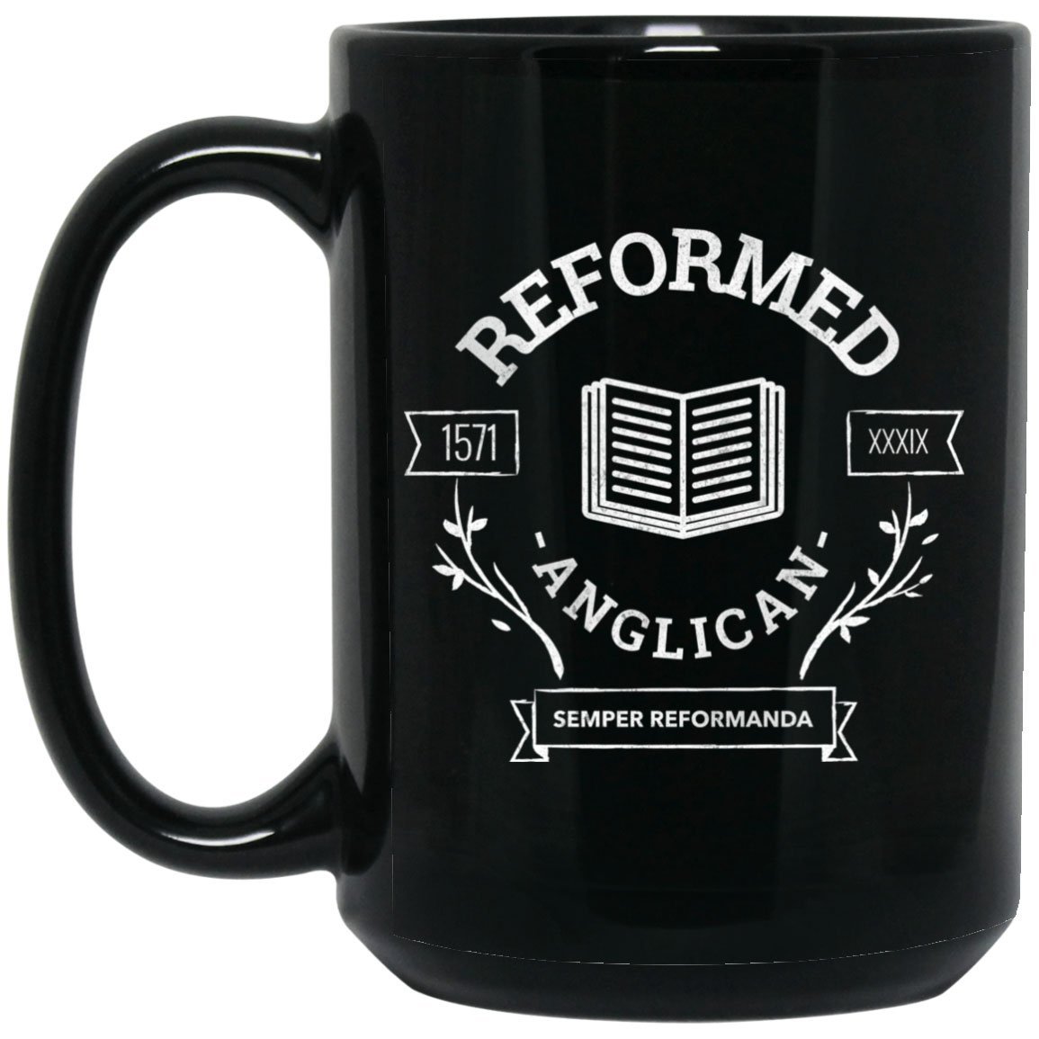Reformed Anglican (11/15oz Black & White Mug) - SDG Clothing