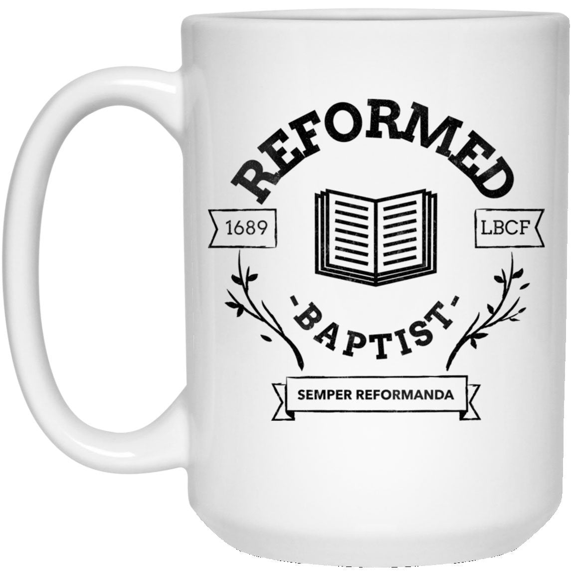 Reformed Baptist (11/15oz Black & White Mug) - SDG Clothing