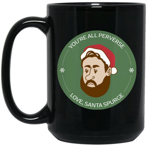 Santa Spurgeon (11/15oz Black & White Mug) - SDG Clothing