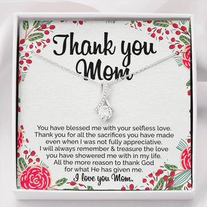 Thank You Mom (Ribbon Necklace) - SDG Clothing