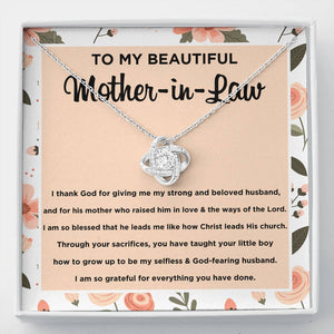 To My Beautiful Mother in Law (Knot Necklace) - SDG Clothing