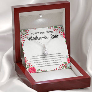 To My Beautiful Mother-in-Law (Ribbon Necklace) - SDG Clothing