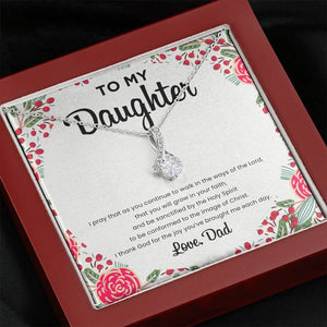 To My Daughter (Ribbon Necklace) - SDG Clothing