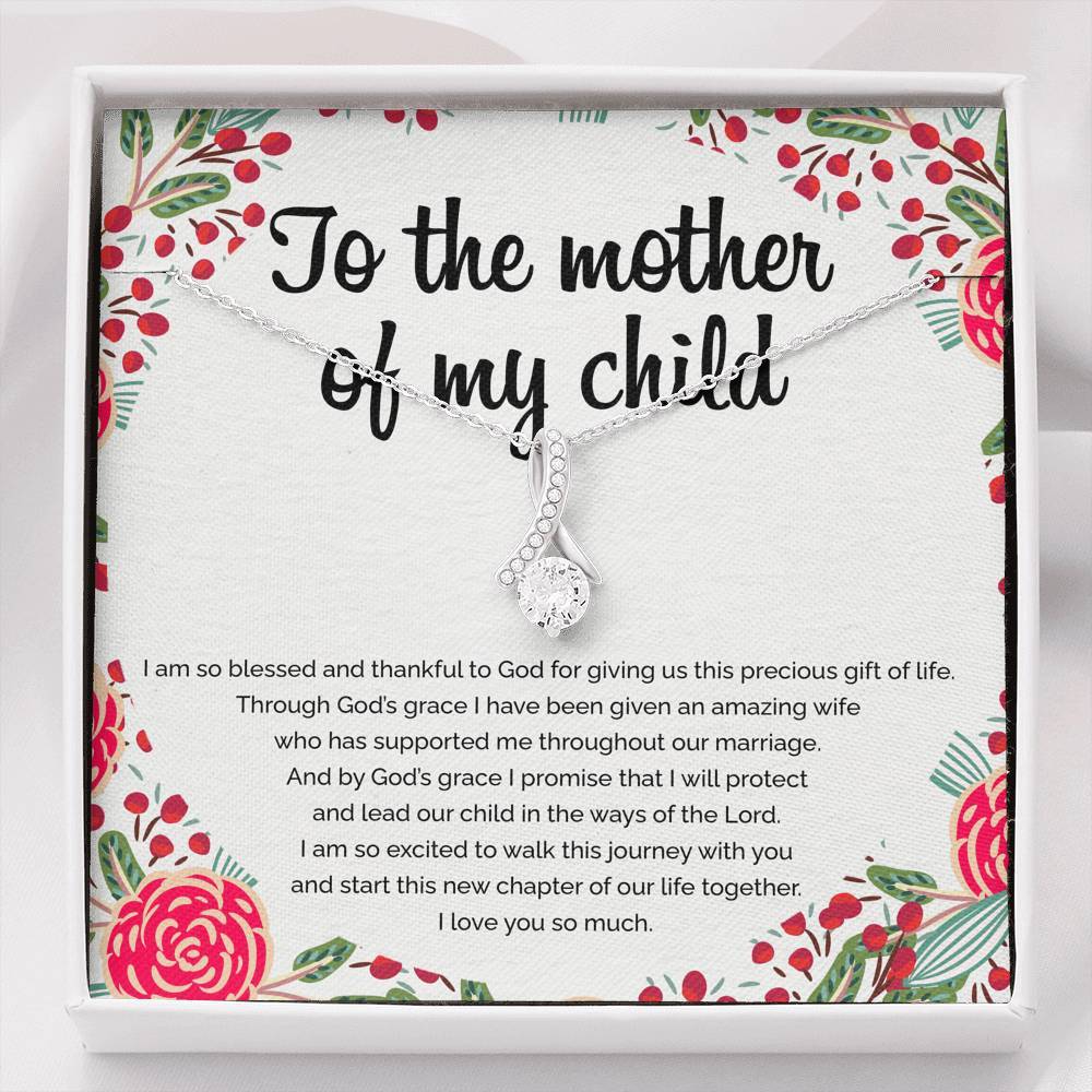 To the Mother of My Child (Ribbon Necklace) - SDG Clothing