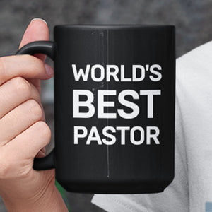 Worlds Best Pastor (11/15oz Black & White Mug) - SDG Clothing